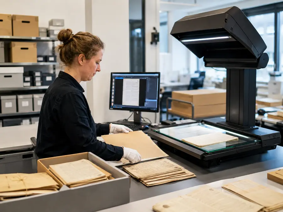 Professionele keten van voorbereiding, scanning en kwaliteitscontrole